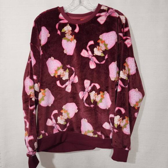 Strawberry shortcake fleece sweatshirt women's size small - Picture 4 of 6